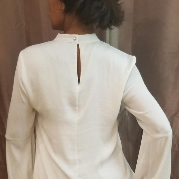 Women's Jennifer Lopez Lace-Up Choker Neck Top - Picture 2 of 4